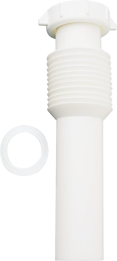 SINK TAILPIECE FLEX & FIX 1 1/2" X 12" DC WHITE
