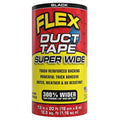 Flex Duct Tape, Super Wide, 7.5 Inches x 20 Feet, Black, Heavy Duty Strong, Multi-Surface, Water, Weather and UV Resistant, Tearable, Perfect for Boxes, No Residue