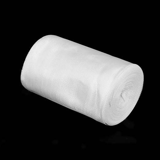 MECCANIXITY 1pcs Fiberglass Cloth Tape 30m(33 Yard) x145mmx0.15mm C Glass Fiber Fiberglass Mesh Glass Fiber Mesh Woven Fiberglass Fabrics Insulation Tape for Reinforcement Repair