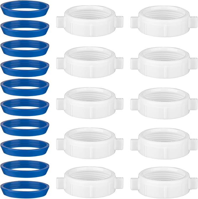 (20 Pack) eflyefly 1-1/2 inch Wahser and Nut for P Trap Kitchen Sink Drain