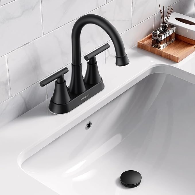 Bathroom Sink Drain with Overflow with Hair Catcher Anti-Clog Sink Strainer
