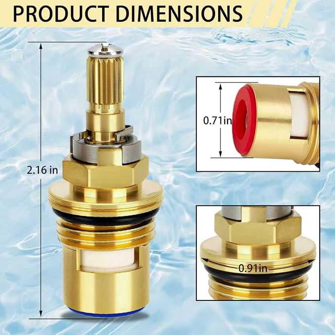 2 Pack Faucet Cartridge for Kohler K-GP77005-RP K-GP77006-RP