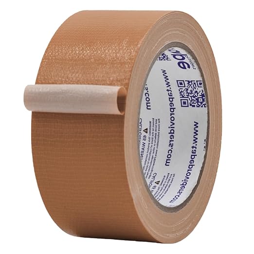 MAT Duct Tape Tan (Beige) Industrial Grade, 2 inch x 60 ft. Waterproof, UV Resistant for Crafts, Home Improvement, Repairs, & Projects