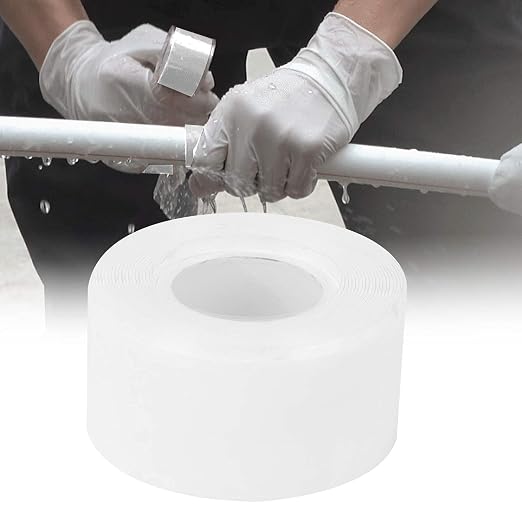 YWBL-WH Silicone Tape, Self Fusing Tape for Plumbing Repairs, Emergency Leak Sealant, 25mm Wide, Ideal for Pipes and Hoses