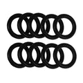 10Pcs Propane Tank O-Ring for All Soft Nose P.O.L. Fittings | Soft Rubber Leakage-Proof Sealing, Fit for Propane Gas Adapters, Connectors, Valves, Regulators, BBQ Grill Accessories