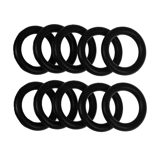 10Pcs Propane Tank O-Ring for All Soft Nose P.O.L. Fittings | Soft Rubber Leakage-Proof Sealing, Fit for Propane Gas Adapters, Connectors, Valves, Regulators, BBQ Grill Accessories