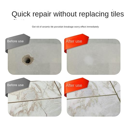 Tile Repair Kit for Cracks Strong Waterproof Quick-Drying Agent Glue