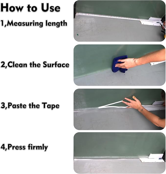 Silicone Seal Weather Stripping Tape 16.5 Feet Strip Bottom Draft Insulation Stopper Tape Weatherproof Soundproof for Door or Window Bathroom Shower Glass Gaps（25mm*5m）