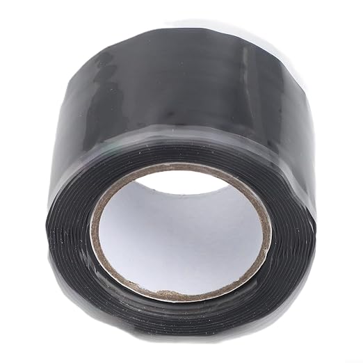 Waterproof Self-Fusing Silicone Tape for Pipe Repair and Hose Leak Seal, Electrical Wire Insulation for DIY Plumbing Projects,1.5m(black)