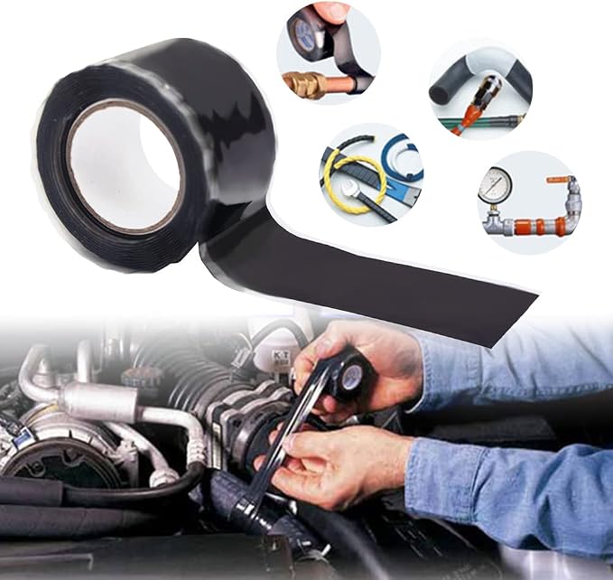 Pipe Repair Tape Stop Water Leak Burst Plumber Tap Waterproof BondingTape Tools Self Amalgamating,Grey