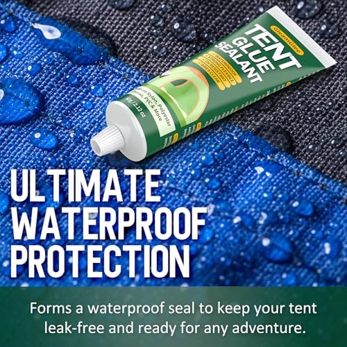 Tent Repair Glue, Waterproof Flexible Tent Seam Sealer, 2.12 fl oz