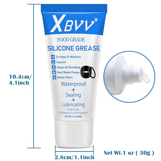 XBVV 1140 Pcs 21 Size Faucet O-Ring Assortment Kit with Food Grade Silicone Grease Lubricating for Pressure Washer Rubber Oring Plumbers Seal Repair