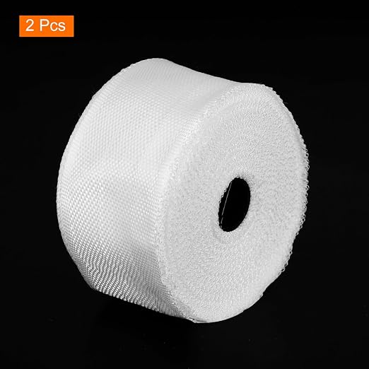 MECCANIXITY 2pcs Fiberglass Cloth Tape 30m(33 Yard) x50mmx0.15mm C Glass Fiber Fiberglass Mesh Glass Fiber Mesh Woven Fiberglass Fabrics Insulation Tape for Reinforcement Repair
