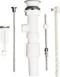 Plumb Pak PP812-70 Flex 'N Fix Pop Up Assembly, 1-1/4" inlet, Polished Chrome Top