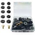 58 PCS Faucet Washer Assortment Kit Outdoor Faucet Repair Kit with Brass Screws Flat and Beveled Washers for Use with Assorted Quick-Opening Style Faucets Stem Worn Out Washer Replacements (58 PCS)
