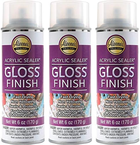 Aleene's Spray 6 oz. 3 Pack Acrylic Sealer, Clear-Gloss 3 Count