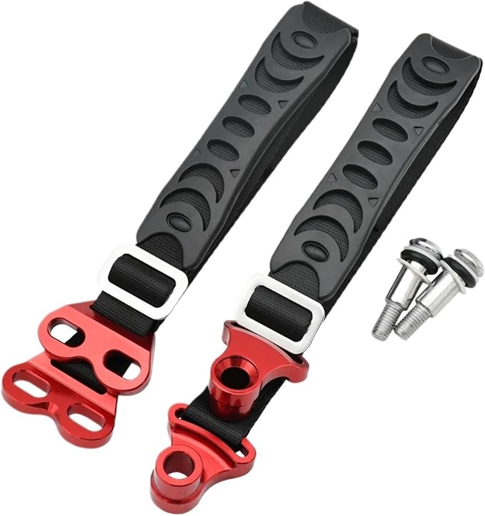 Motorcycle Front Rear Rescue Strap Sling Pull Belt for EXC SX Off Road Bike(Red,Rear)