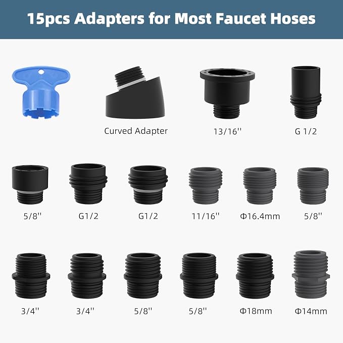 Universal Kitchen Faucet Head Replacement, 3 Modes Spray, Oil-Rubbed Bronze