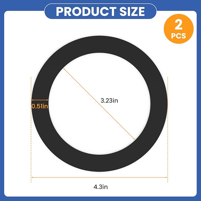 2 Pcs Kitchen Sink Drain Garbage Disposal Gasket