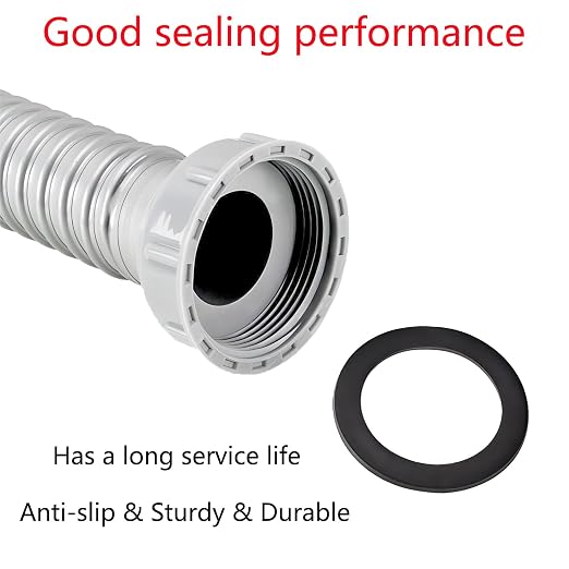 Qrity 6 PCS Rubber Washer, Flat Washer Gasket, Rubber O-Ring, Sealing Gasket Washers, OD 55mm, ID 41mm, for Sealing Joints and Pipes