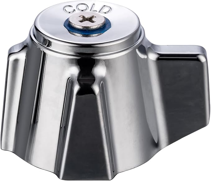 Zn-Alloy Knob Faucet Handle, Blue for Cold
