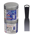 PC Products PC-11 Epoxy Adhesive Paste Kit with Applicator, Two-Part Marine Grade, 1/2lb in Two Cans, Off White
