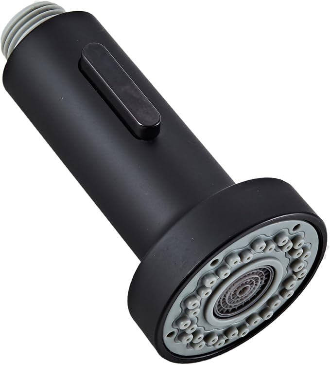 Kitchen Faucet Head Replacement, Pull Down Spray Head with 2 Spray Modes, High Pressure Faucet Sprayer, Universal Sink Spray Head Replacement (Matte Black)