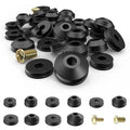 Faucet Washer Kit 116Pcs Leak Fixing Rubber Washers Faucet Washer Assortment Kits Flat Beveled Plumbing Seal