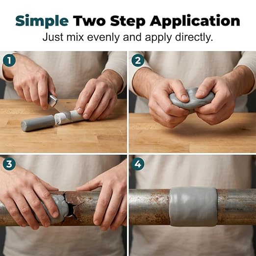 Epoxy Putty Fast Repair Clay, 2-Part Waterproof Repair Filler 3.52oz (3)