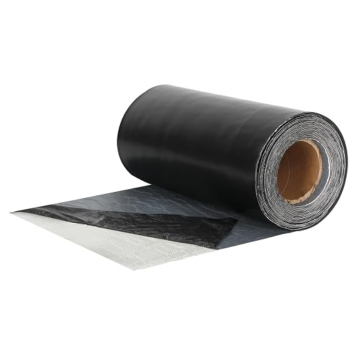 45 mil EPDM Rubber Butyl Sealant Tape - 12 Inches X 32 Feet - Black RV Roof Seal Repair Tape - Self Adhesive Weatherproof Sealing Membrane for RVs, Roofs, Windows, Joints, Vents and Crawl Spaces