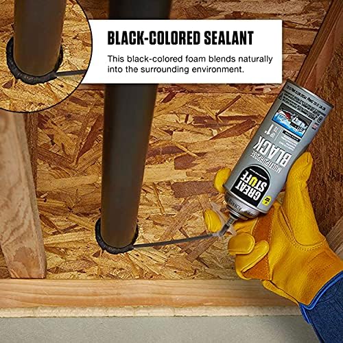 Great Stuff 99054816 Multipurpose Insulating Foam Sealant, 12 oz, Black