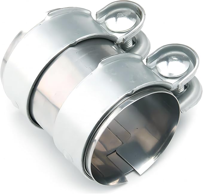3.0 Inch Butt Joint Band Clamp Stainless Steel 3" Universal Joint Bolts Exhaust Seal Clamps Sleeve Coupler(Clamp Assembly)