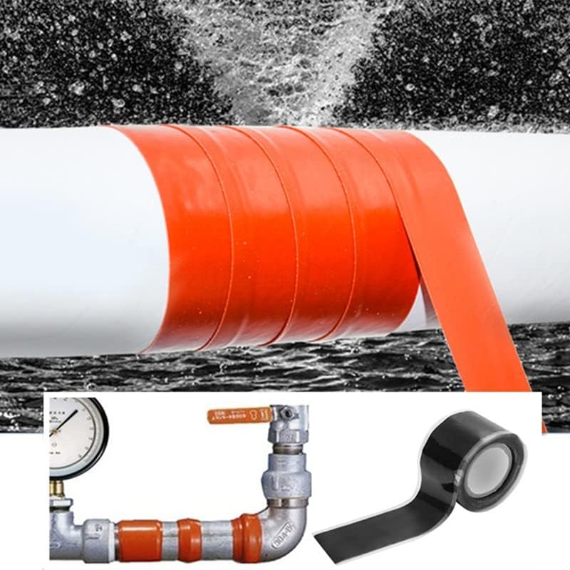 1.5/3M Multi-Purpose Self-Adhesive Strong Black Rubber Silicone Repair Waterproof Bonding Tape Rescue Self Fusing Wire (Color : Gray Tape, Size : 150cm x 2.5cm)