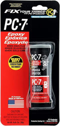 PC Products PC-7 Epoxy Adhesive Paste, Two-Part Heavy Duty, 2oz in Two Jars, Charcoal Gray 27776 (Pack of 5)