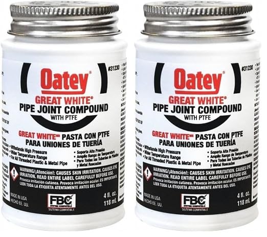 Oatey Pipe Joint Compound 4 Oz White (Pack of 2)