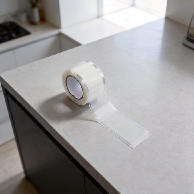 Self-Fusing Silicone Tape for Pipe Repair, 1.5M x 2.5cm Waterproof Sealant for Plumbers and Electricians, Fixes Leaks in Hoses Cables and Electrical Connections Without, Black(white)