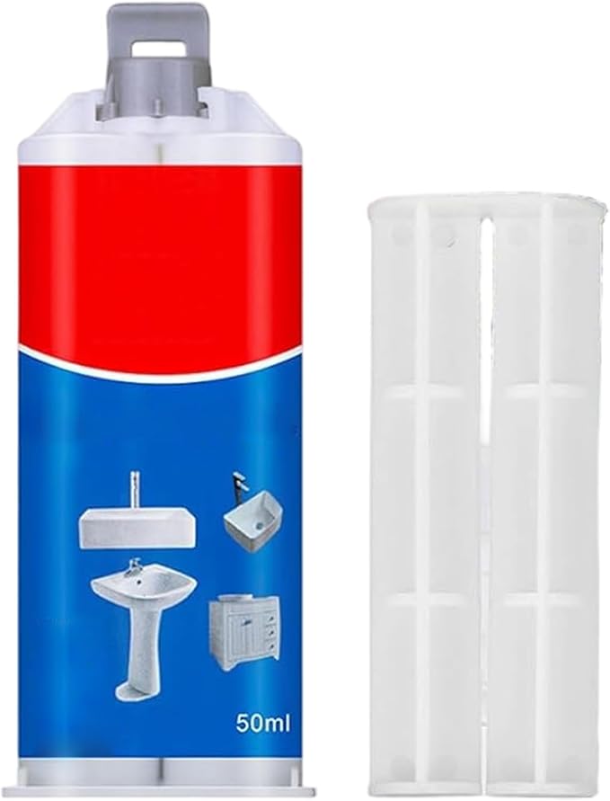 Cracked Porcelain Sink Repair Kit, Waterproof & Long-Lasting Ceramic Tile Repair Kit, Multifunctional & Easy to Operate Home Essentials for Cracks, Holes, Chips, Scratches, Dents