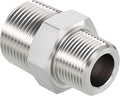 1" Male NPT to 3/4" Male NPT SUS304 Hex Nipple | Solid Male Pipe Adapter Hose Connectors for Pipe Repair, Bathroom Remodel, Tool Extensions, Compression, Irrigation