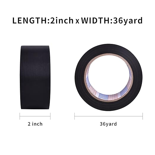 ADHES Corrosion Protection Pipe Tape, 2 Inch X 36 Yds(108FT) 6.0Mil | PVC Pipe Wrap Tape Weatherproof Wrap Duct Tape for Drain Pipe, Metal & Electrical Piping, Outdoor, Underground Pipe, Black