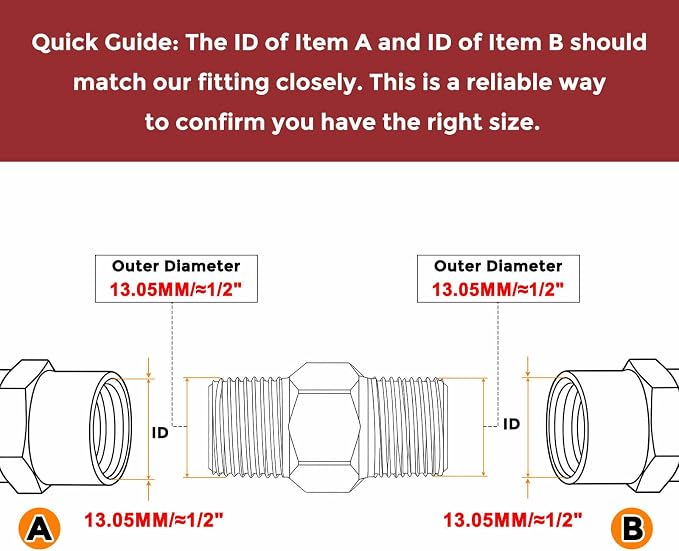 Pack of 4, 1/4" Male NPT To 1/4" Male NPT SUS304 Hex Nipple | Solid Male Pipe Adapter Hose Connectors for Pipe Repair, Bathroom Remodel, Tool Extensions, Compression, Irrigation