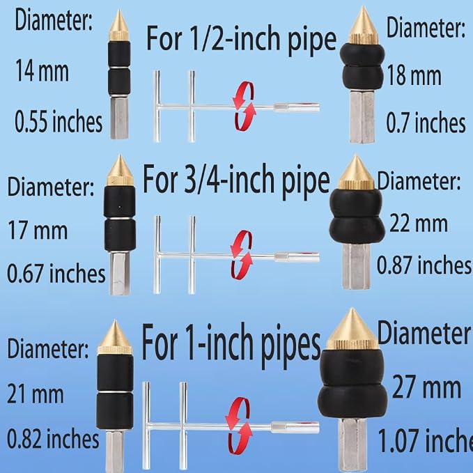 Pipe Plumbing Tools Pipe Leak Stopper Kit, Water Pipe Repair Kit | Emergency pipe leak stopper kit for home use. Stops leaks instantly. Fits copper, PPR, iron pipes. For homeowners & plumbers
