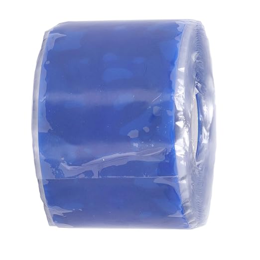 Silicone Rubber Repair Tape, Self Adhesive Water Hose Leak Seal Tape, 5m Length 50mm Width 0.8mm Thick, High Temperature Insulation Tape for Pipe Plumbing, Garden, Car an (Blue)
