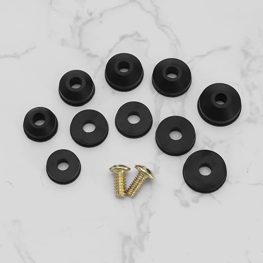 The Lord of the Tools 116PCS Faucet Washers Kit with Multi-Size Flat Washers Angled Washers Brass Screws for Faucet Repair Bathroom Kitchen Household Appliances