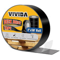 VIVIDA 2 in × 50 Ft Joist Tape for Decking, Deck Joist Butyl Tape, 1 Roll | Waterproof Deck Joist Tape, Butyl Sealant Tape, For Wood Beams, Roof, Black