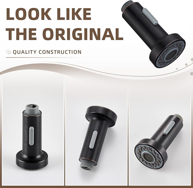 Angle Simple Kitchen Faucet Head Oil Rubbed Bronze, Sprayer Replacement