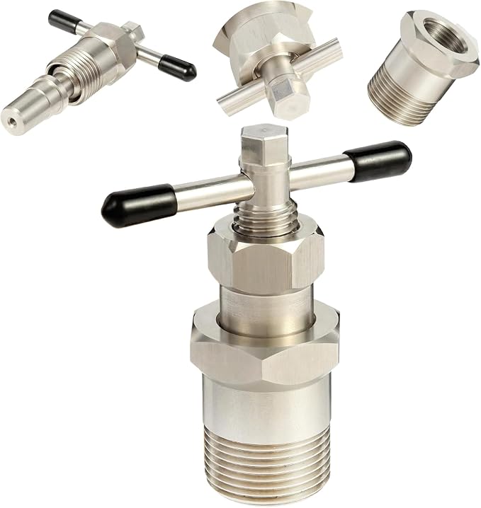 Wells Sinkware Olive Remover Puller Tool for 1/2 inch 1 inch Plumbing Tools Compression Sleeve Puller Tool 303 Stainless Pipe Olive Puller Ferrule Puller