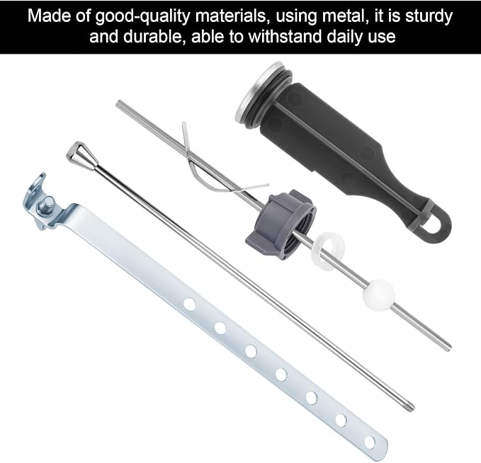 Universal Sink Drain Parts for Pfister PF0906, Lavatory Pop Up Stopper Assembly with Plug Pivot Ball Pull Rod & Linkage Bathroom Drain Repair Kit Replacement Part for PF WaterWorks PF0906