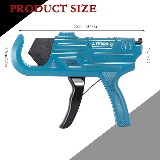 Ratchet PVC Pipe Cutter Max Cut 1.65" W/Deburr Tool & Tape Pipe Gun-Style | Heavy Duty Lock Blade, Cuts PEX PVC PPR Pipes For Plumber Repair & DIY Plumbing Projects