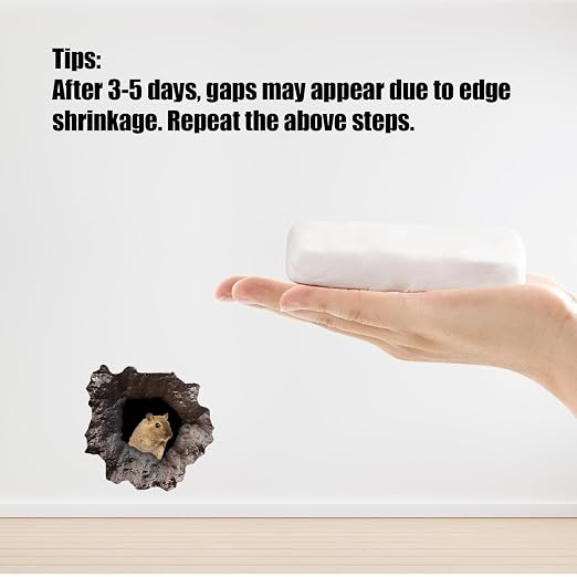 6 Pack Moldable Sealant Clay, White Fast Drying Sealant Mastic, Repair Sealing Putty for Drain Pipe Connections, Wall Holes, Air Conditioning Holes and Household Gap Filling.