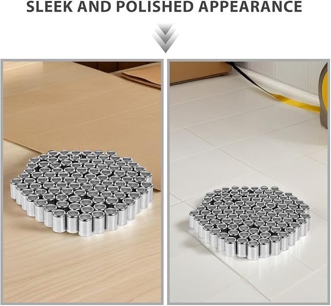 Mobestech 100Pcs Hydraulic Hose Fitting Ferrules Stainless Steel High Pressure Hose Sleeve Crimp Sleeves Pipe Couplings for Industrial and Household Repair